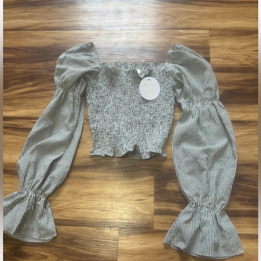 NWT Revolve More to Come Gingham Top Size XXS